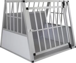 4animalz® Trapeze Silver Autobench Voor Hond – 81x91x74 Cm Medium