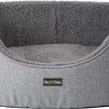 A.T. Shop Hondenmand, Hondenmand, Omkeerbaar Kussen, 83 X 63 X 27 Cm, Grijs
