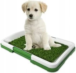 Ariko Hondentoilet – Puppy Training Pads – Geurbestendig & Hondvriendelijk Kunstgras – Zindelijkheid Training – Uitneembare Opvangbak – Voor Puppy’s & Kleine Honden – Indoor En Outdoor