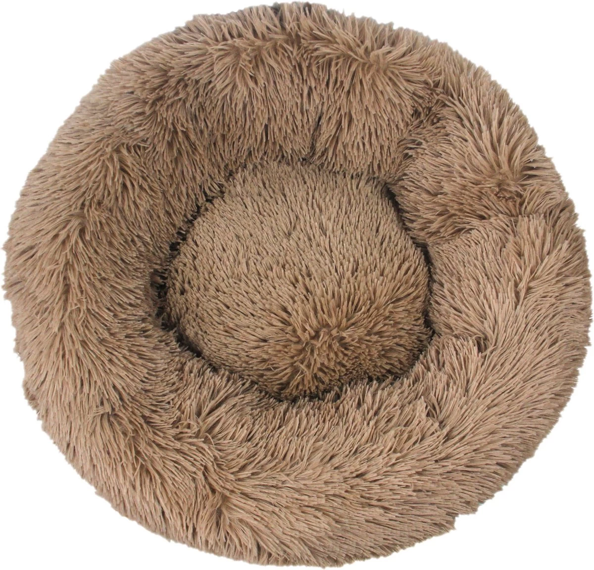 BEESSIES® Donut Hondenmand/hondenkussen 100 Cm – Wasbare Hoes – Lichtbruin – Hond Kussen Mand