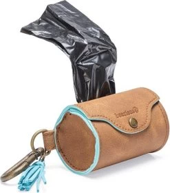 Beeztees Balacron Poepzakhouder Ot – Hond – Kunstleer – Kleur: Bruin – Incl. 20 Zakjes