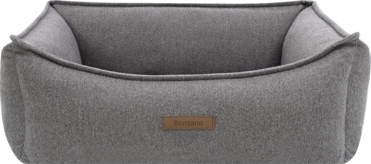 Benzano – Orthopedische Hondenmand – Wasmachine Wasbaar – Memory Foam – Lichtgrijs – 100 CM