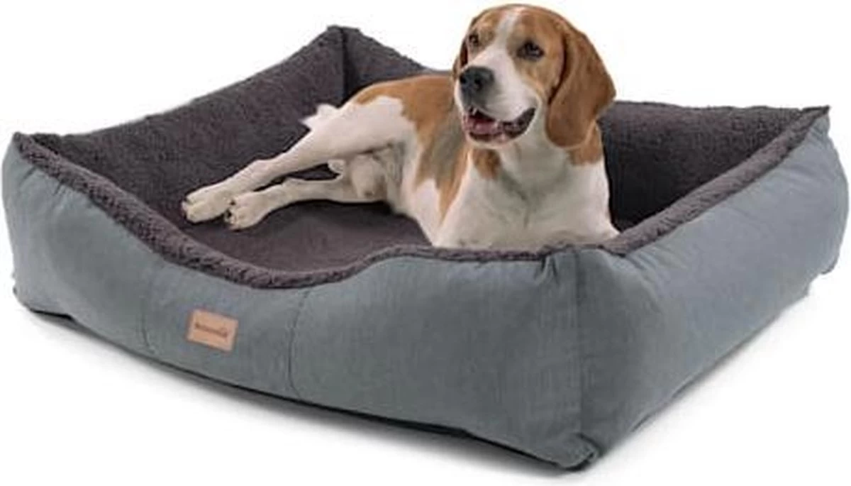 Brunolie Emma Hondenbed – Hondenmand – Wasbaar – Slipvrij – Ademend – Polyester , Pluche & Schuim