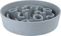 District 70 BAMBOO Slowfeeder – Stijlvolle Anti-schrok Voerbak Voor Honden – Kleur: Ice Blauw, Maat: Large Ø28 Cm (2500 ML)