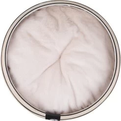 District 70 TIMBER – Comfortabele Ronde Hondenmand – Inclusief Superzacht Kussen – Hoge Kwaliteit Bamboe – Maat S/M/L – Medium Ø 61 Cm