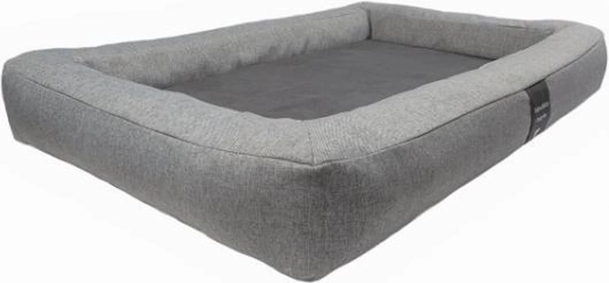 DoggyBed – Orthopedische Hondenmand – Soft Style – 120x80x20cm – Grijs