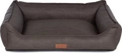 Dog’s Lifestyle Hondenmand Structuro Leder Taupe XXL 130cm – Ook In Antraciet, Cognac, Bruin En Lichtgrijs