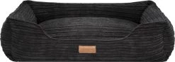 Dog’s Lifestyle Hondenmand Supersoft Rib Zwart 80cm