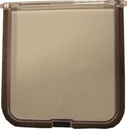 Flamingo Hondenluik Dog Mate Vervangdeur Medium – Bruin – 28 X 24 X 1 Cm