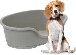Flamingo – Hondenmand Domus – Grijs – 70/81 X 51 X 24 Cm