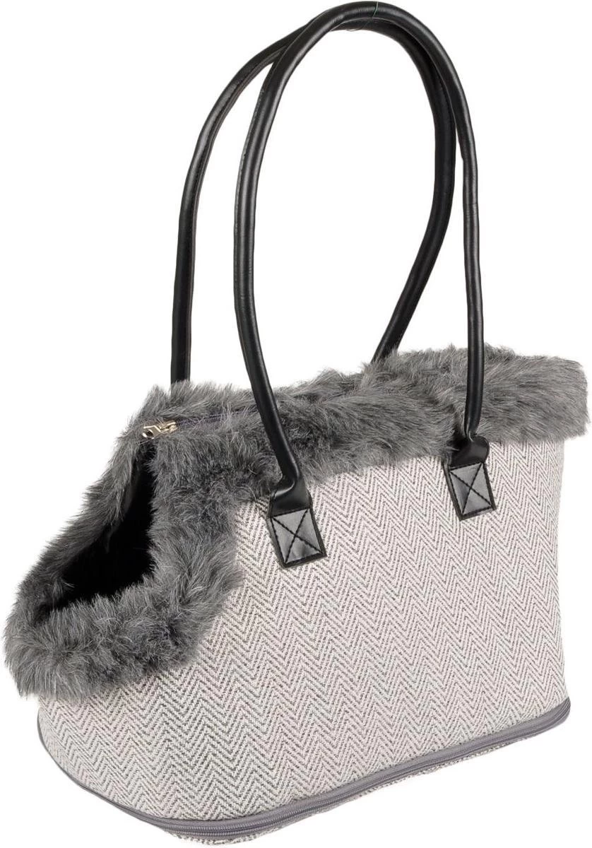 Flamingo Hondentas Esmee – Grijs – 52 X 25 X 26 Cm