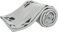 Trixie Fleece Hondendeken Lichtgrijs / Zwart (150X100 CM)