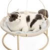 Happyment® Luxe Dierenmand – Kattenmand – Hondenmand – Kattenbed – Pluche – Beige – 45CM – Black Friday – Sinterklaas – Kerstcadeau