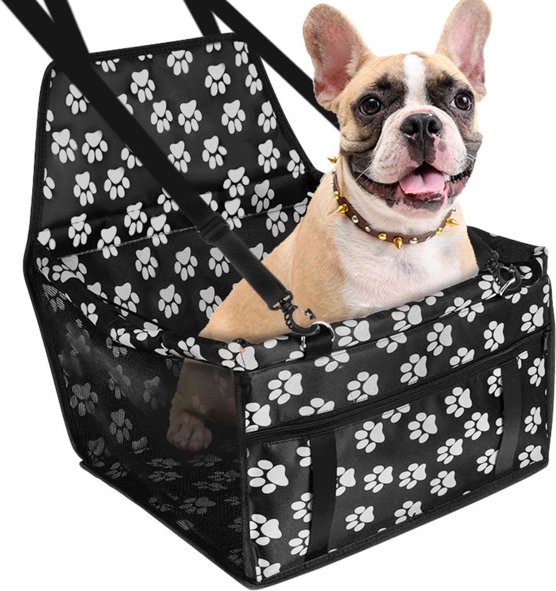 Hondemand Auto – Autostoel Hond – Autozitje Hond – Automand Hond – Kleine Tot Middelslag Hond – Waterdicht En Opvouwbaar – Honden Autozitje – Puppy’s – Hondendeken – Dog Car Seat Cover – Zwart – Hond Kat Konijn – Dog Car Seat Cover