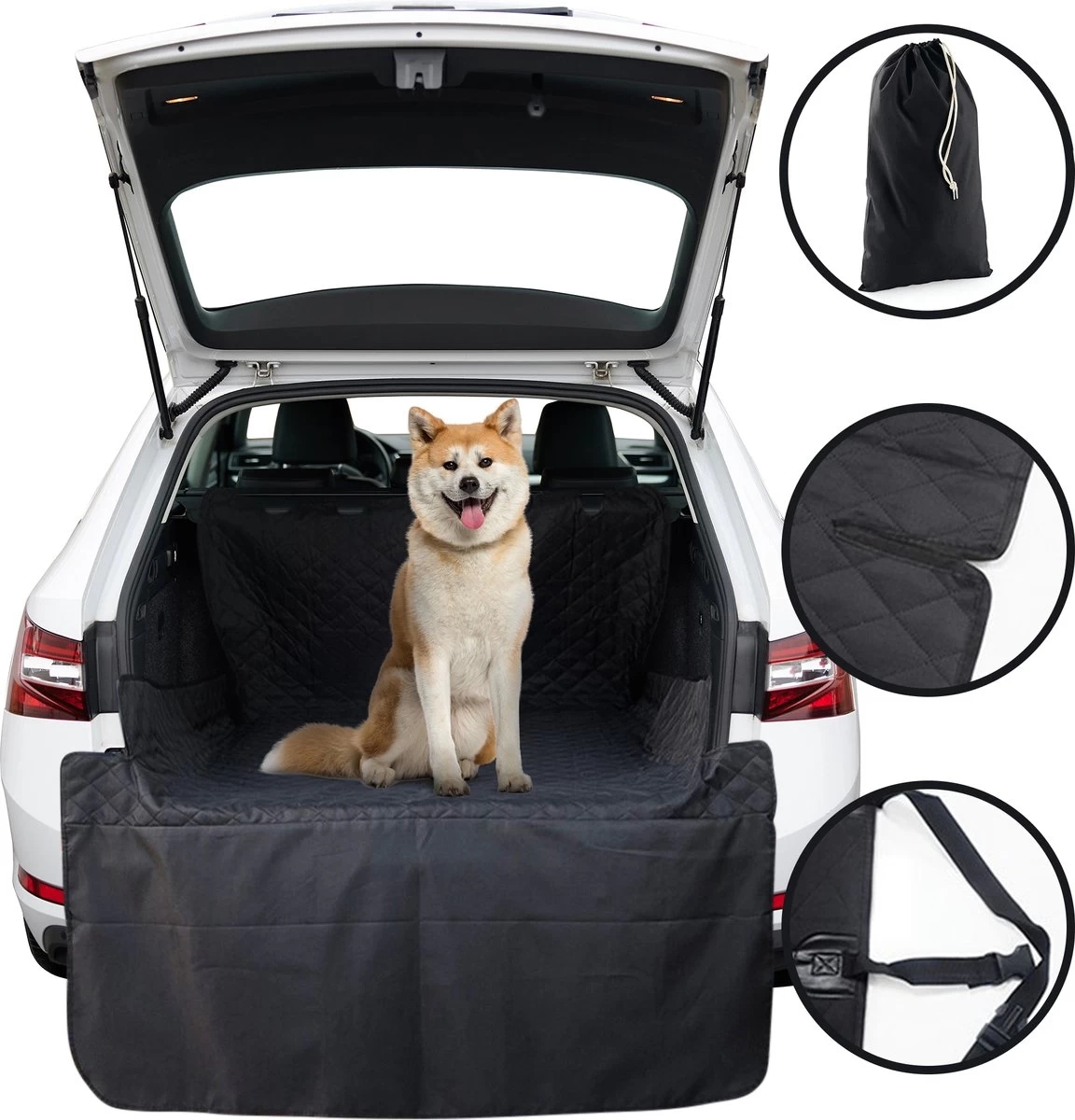 Hondendeken Auto Kofferbak Met Opbergtasje – 198x106CM – Beschermhoes Autodeken – Kofferbakmat Hond
