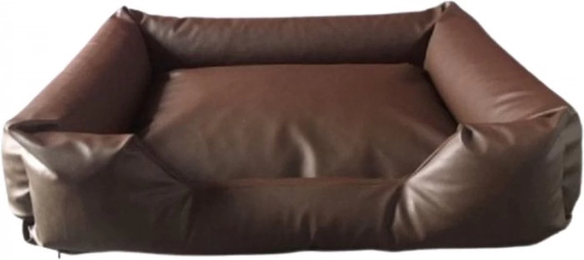 Hondenmand Sofa Skai Leer Bruin 120 X 90 Cm
