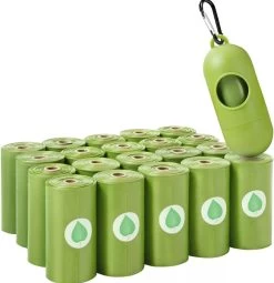 Hondenpoepzakjes 150 Stuks Met Poepzakhouder – Biologisch Afbreekbare Poepzakjes Met Dispenser In Willekeurige Kleur