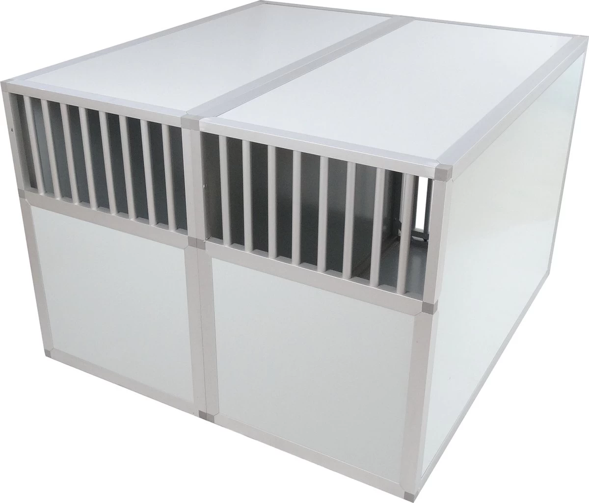 Hundos Pro Autobench Recht Model Dubbel 100x95x67 Met Spijlen