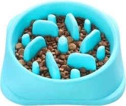 Jawes- Anti Schrok Voerbak- Blauw- Hondenbak- Hondenvoerbak- Antischrok- Slowfeeder- Slow Feeder- Honden Voeding- Honden- Dieren Eetbak- Voederbak