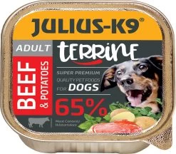 Julius K9 – Hondenvoer – Pate – Natvoer – Adult – Rund – 10 X 150g