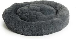 LIFA LIVING Donutmand In Antraciet – Zachte Hondenmand – Large – 70 X 18 Cm (L X H)