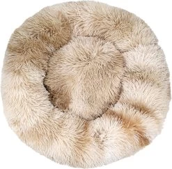 MAND! Donut Hondenmand/kattenmand 60 Cm – Lichtbruin Tie Dye – Hond Kussen Mand