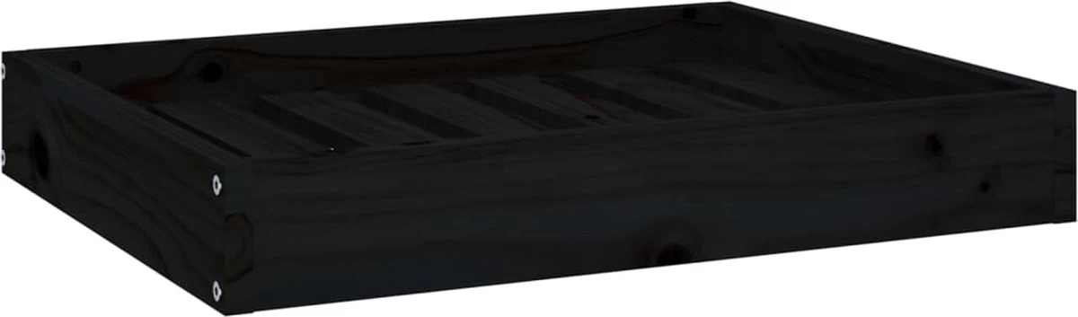 Maison Exclusive – Hondenmand 61,5x49x9 Cm Massief Grenenhout Zwart