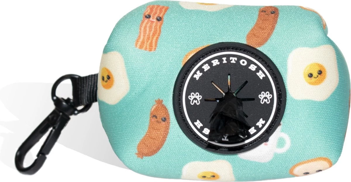 Meritosh© Engels Ontbijt – Poepzakjeshouder – Hondenzakjes Dispenser Honden Poepzakhouder