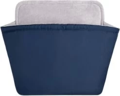 Navaris Hondenslaapzak Van Zacht Materiaal – Knusse Slaapzak Voor Hond Of Kat – 90 X 70 Cm – Wasbaar – Donkerblauw/grijs