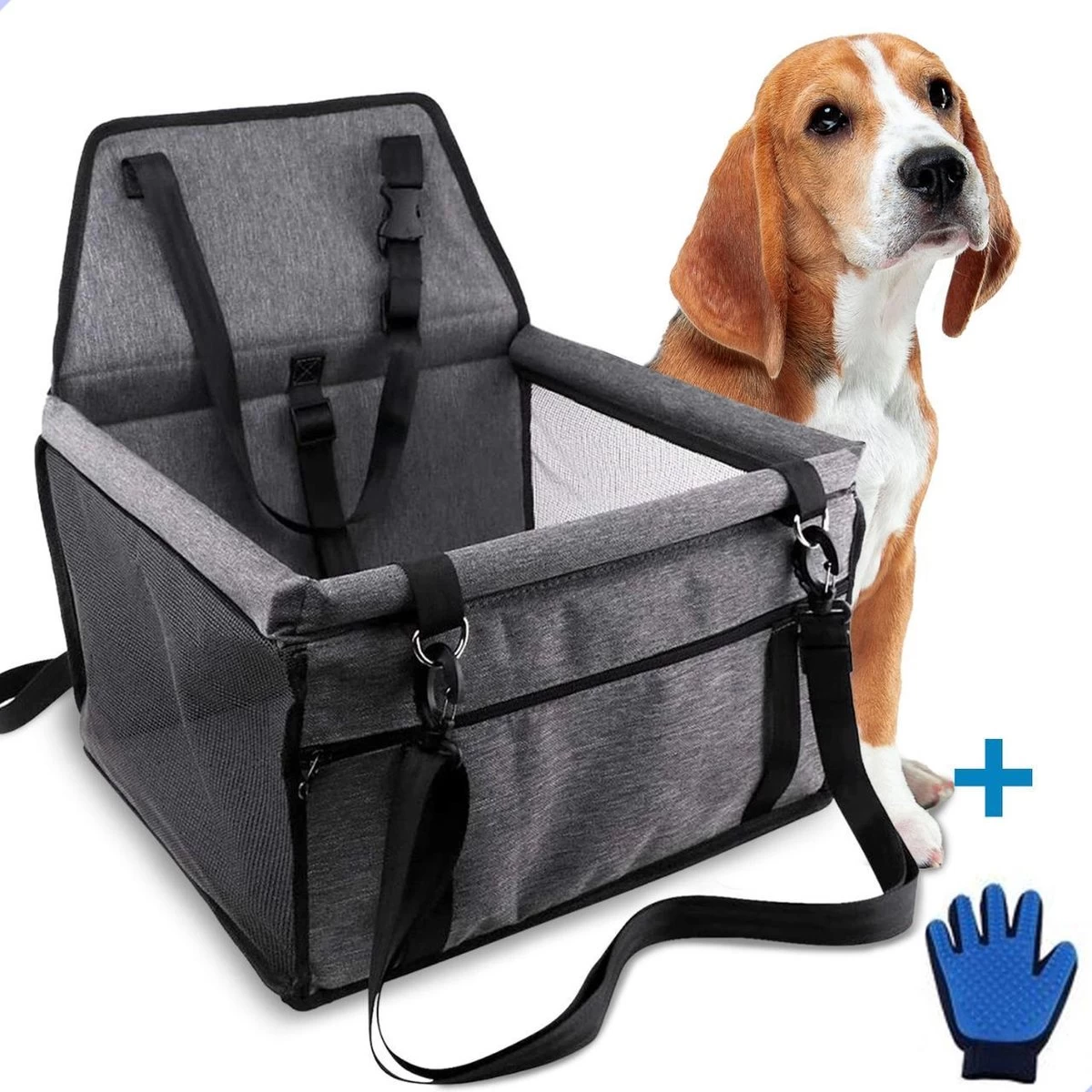 Opvouwbare Honden Autostoel – Donkergrijs