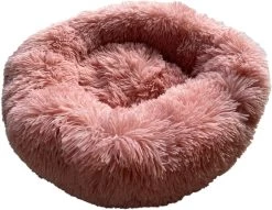 Pluche Mand – Kattenmand – Hondenmand – Zalm Roze – Ø 50 Cm