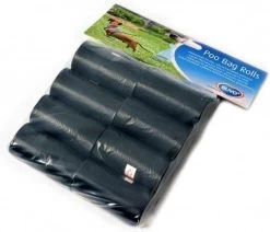 Duvo Poepzakjes Zwart 16x20st