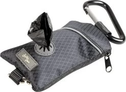 Poepzakjes Dispenser Polyester 6x20x1,5cm Zwart