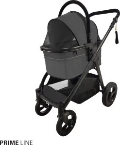 Primeline Hondenbuggy Type 3 – Opvouwbaar – Donkergrijs – 82x60x105cm