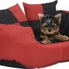 Prolenta Premium Hondenkussen Omkeerbaar En Wasbaar 65x50x20 Cm Rood En Zwart