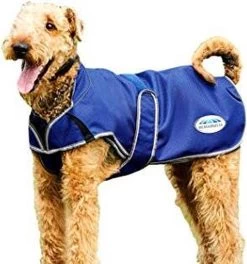 RelaxPets – Weatherbeeta – Hondendeken – Premier Free Duo Deluxe – 50 Gram – Uitneembare Fleece Voering – Blauw – 70 Cm