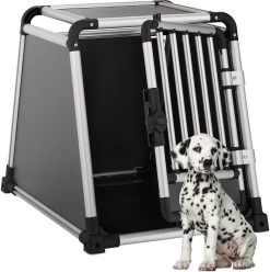 Relaxdays Hondenbench Auto – Aluminium – Autobench – Reisbench Hond – Stevige Transportbox