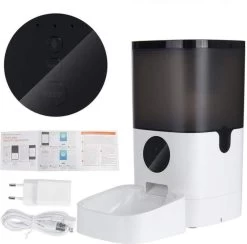 Sance Automatische Voerbak | Wifi | Stemopname | 6L | Timer | Automatische Voerbak Kat & Hond | Voerautomaat Kat