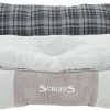 Scruffs Highland Box Bed – Stevige Hondenmand Van Hoogwaardige Chenille Stof Met Anti-slip Onderzijde – Kleur: Grijs, Maat: Extra Large