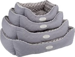 Scruffs Wilton – Luxe Zachte En Warme Hondenmand Met Anti-slip Onderzijde – Grijs – Maat S/M/L/XL – Kleur: Grijs, Maat: Large