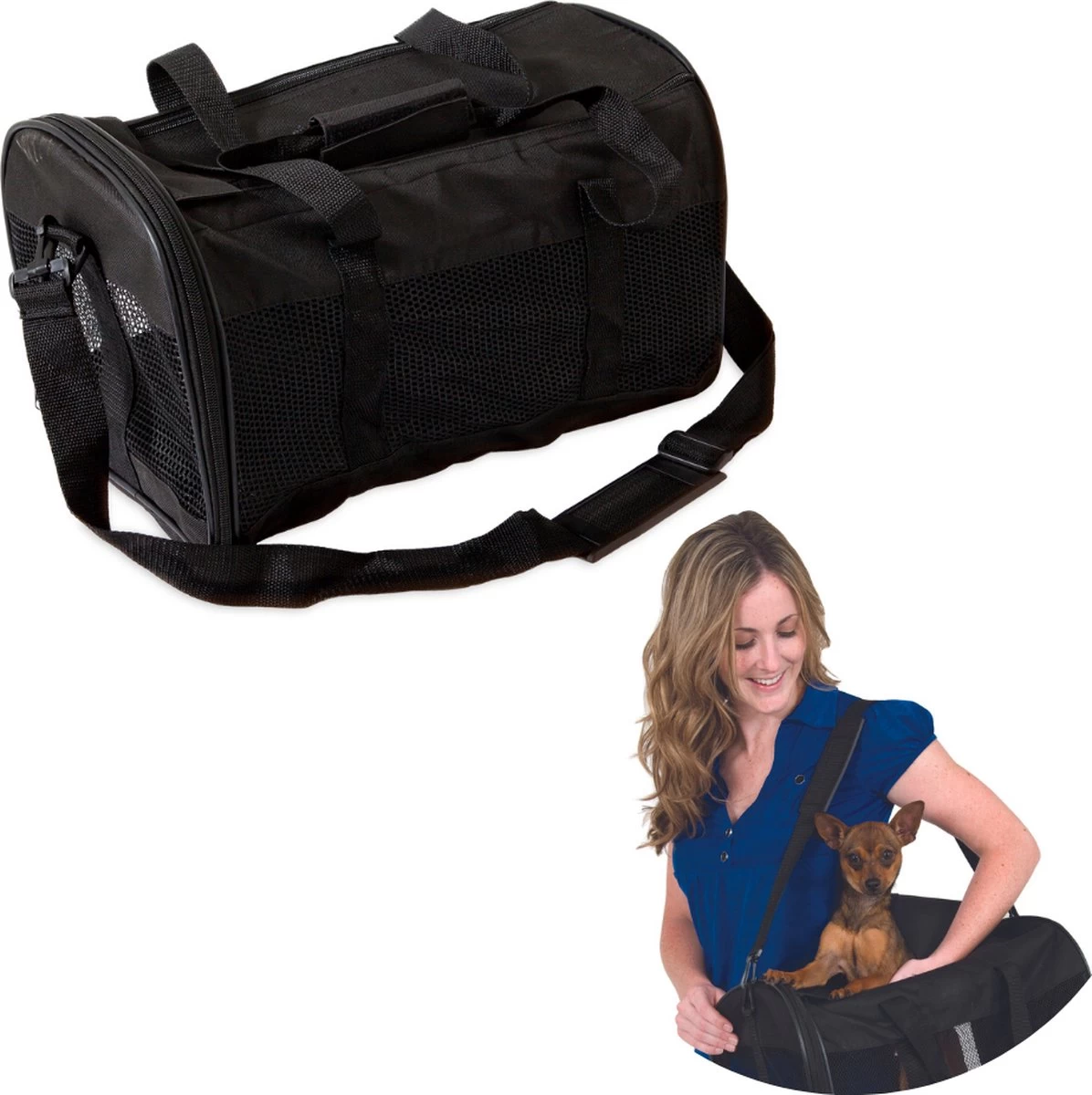 Stevige Honden Draagtas – Hondentas – Reistas Voor Hond Of Kat – Dierentas – Veilig En Diervriendelijk