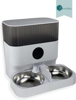 Storadus Automatische Dubbele Voerbak – Kat En Hond – Voerautomaat – App & Wifi – Stemopname – Smartphone Bediening