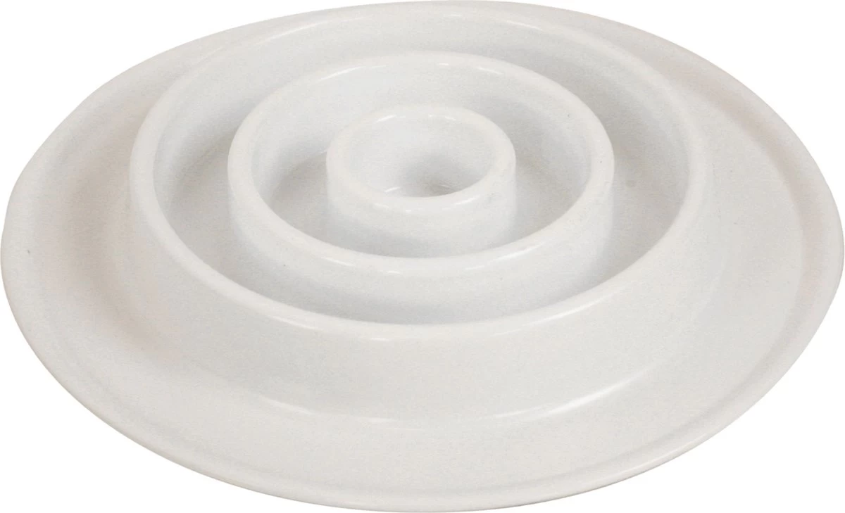 Tarhong Anti Schrok Voerbak Slow Chow Wit (31,5X31,5X4 CM)