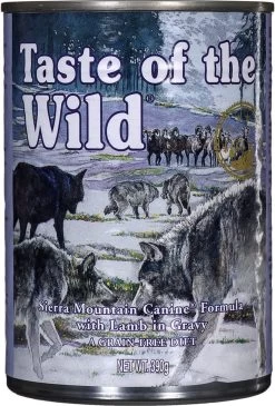 Taste Of The Wild Sierra Mountain Natvoer Voor Honden Met Lam | 6 X 390 Gr (tray)