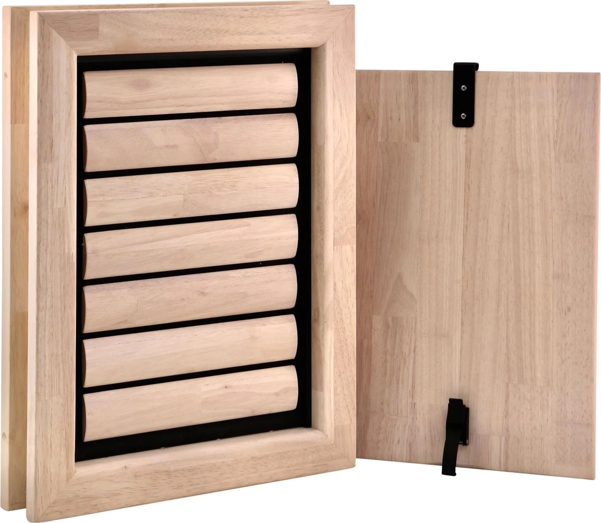 Tomsgates Bouncer Houten Hondenluik Voor Grote Honden | Wit Afgewerkt | 40 X 28 Cm | Eenvoudige Installatie | Voor Deuren Tot 5.5 Cm Dik | Isolerend | Duurzaam