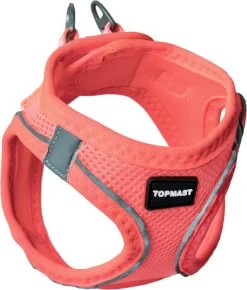 Topmast Airmesh Hondentuig – Click & Go – Roze – XS – Reflecterend – Harnas Hond – Hondentuigje – Hondenharnas – Voor Puppy, Kleine, Medium En Grote Hond