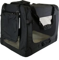 Topmast Autobench – Hondenbench – Nylon Bench- Reisbench – Zwart – 60 X 42 X 42 Cm