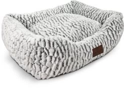 Topmast Hondenmand Snoozy – Zacht Fleece – 61 X 48 X 15 Cm – Fluffy Hondenmand – Hondenmanden – Hondenkussen – Benchkussen