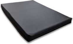 Topmast Jumbo – Hondenbed – Zwart – 125 X 90 Cm – Leatherlook Hondenkussen – Hondensofa – Honden Ligbed – Hondenmatras