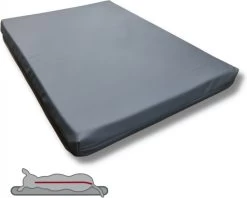 Topmast Support Plus – Orthopedisch Hondenkussen – 80 X 55 Cm – Hondenbed – Antraciet – Hondensofa – Hondenmand – Leatherlook Hondenmatras